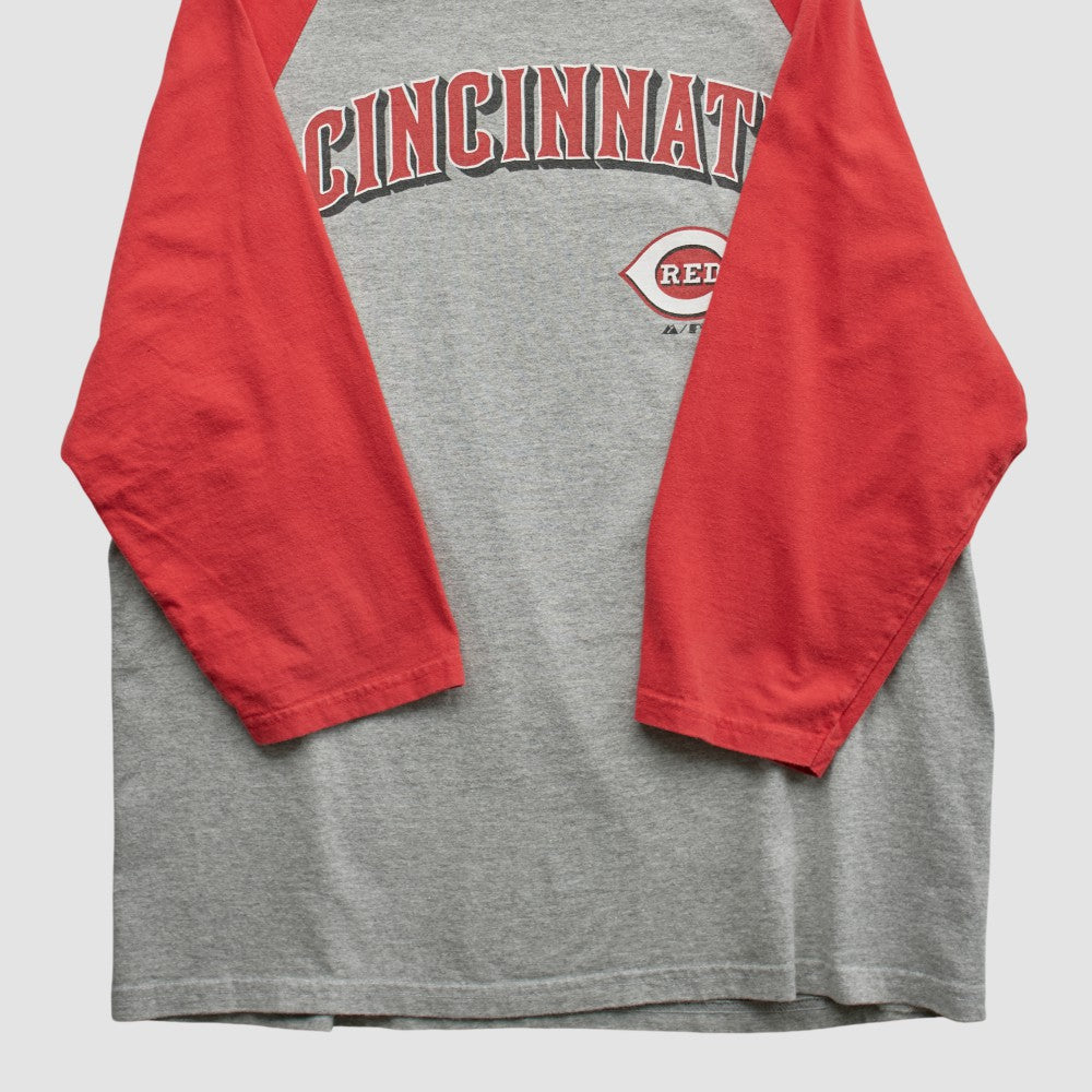 Cincinnati Reds Majestic 2009 T-shirt Heather Gray Vintage