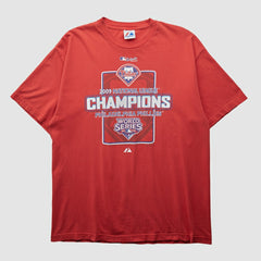Philadelphia Phillies Majestic 2009 T-shirt Red Vintage