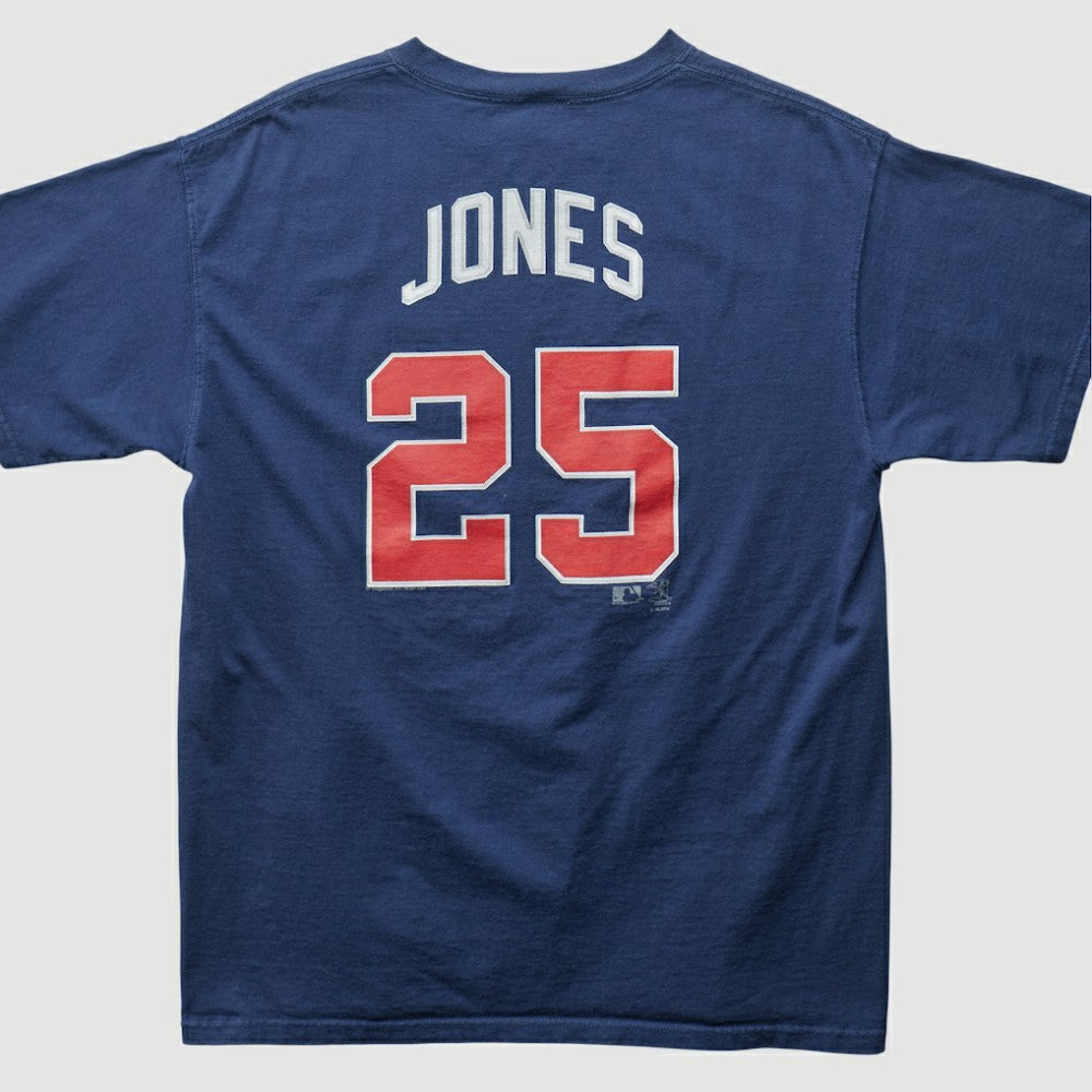 Atlanta Braves Lee Sport 2000s T-shirt Navy Vintage