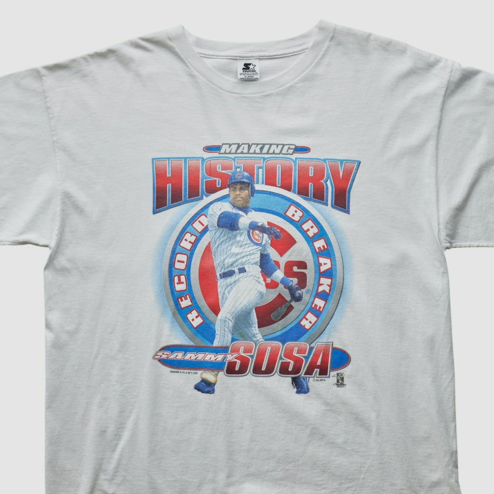 Sammy Sosa Starter 1998 T-shirt White Vintage