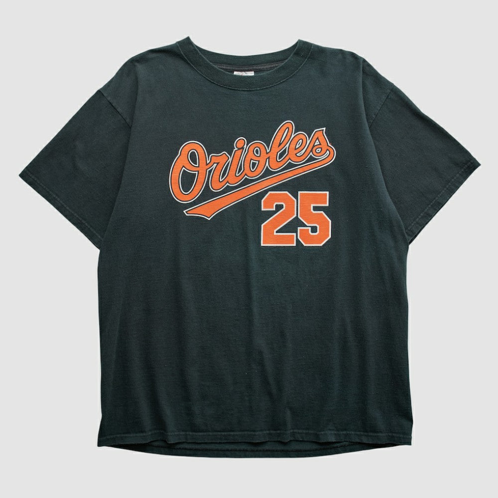 Baltimore Orioles Majestic 2000s T-shirt Black Vintage