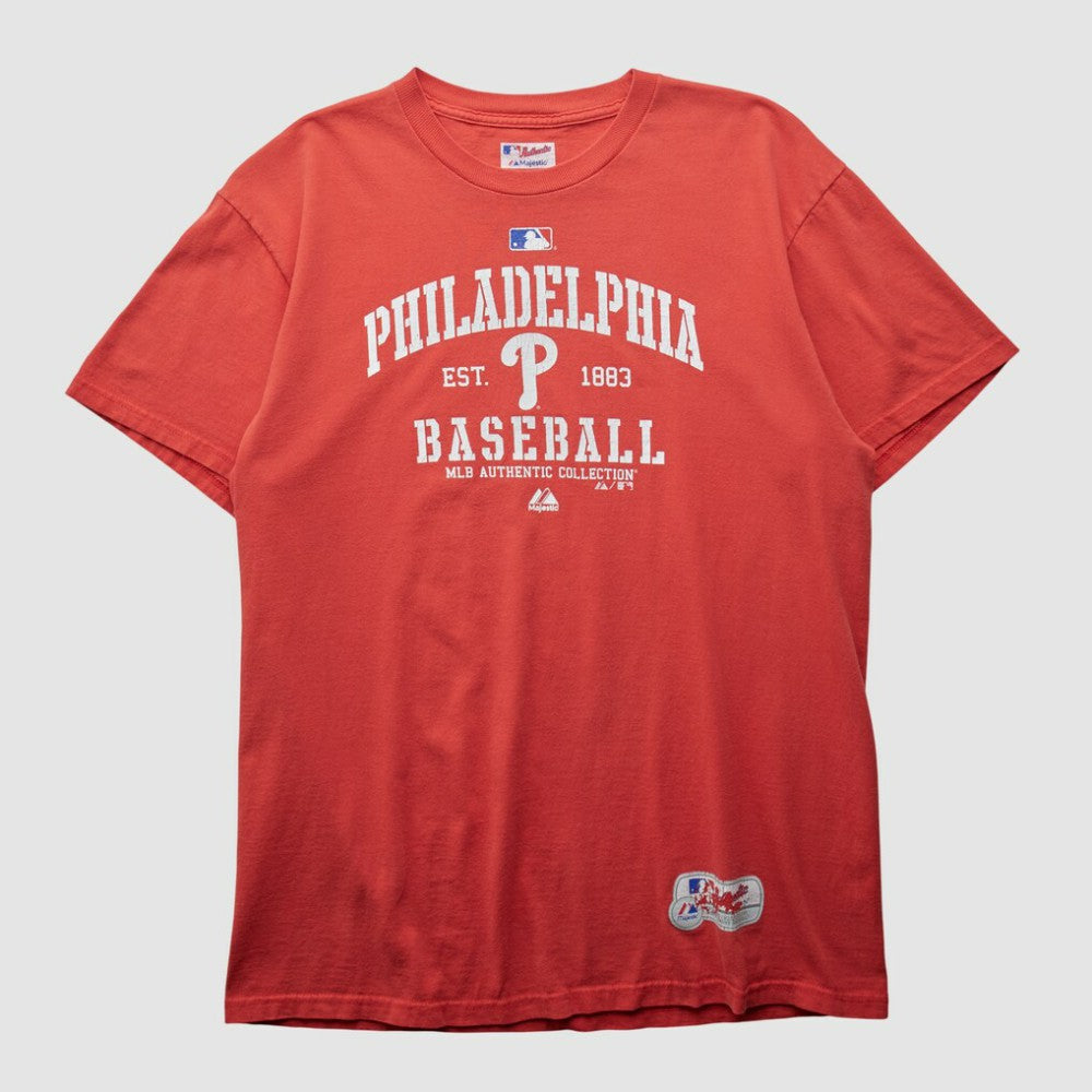 Philadelphia Phillies Majestic 2000s T-shirt Red Vintage