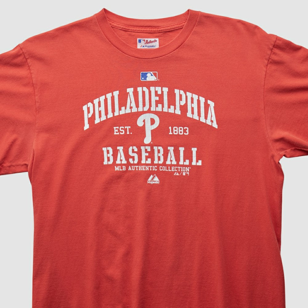 Philadelphia Phillies Majestic 2000s T-shirt Red Vintage