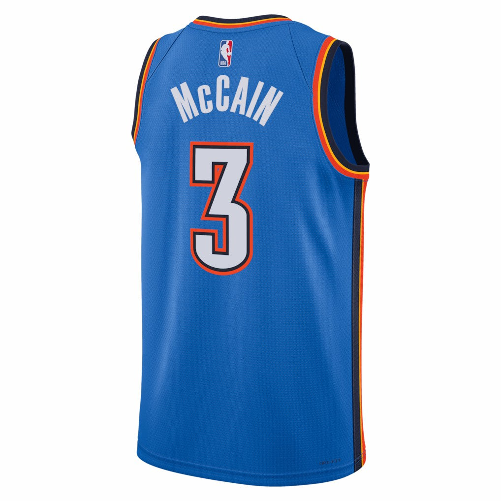 Jared McCain Oklahoma City Thunder Unisex Swingman Jersey - Icon Edition - Blue