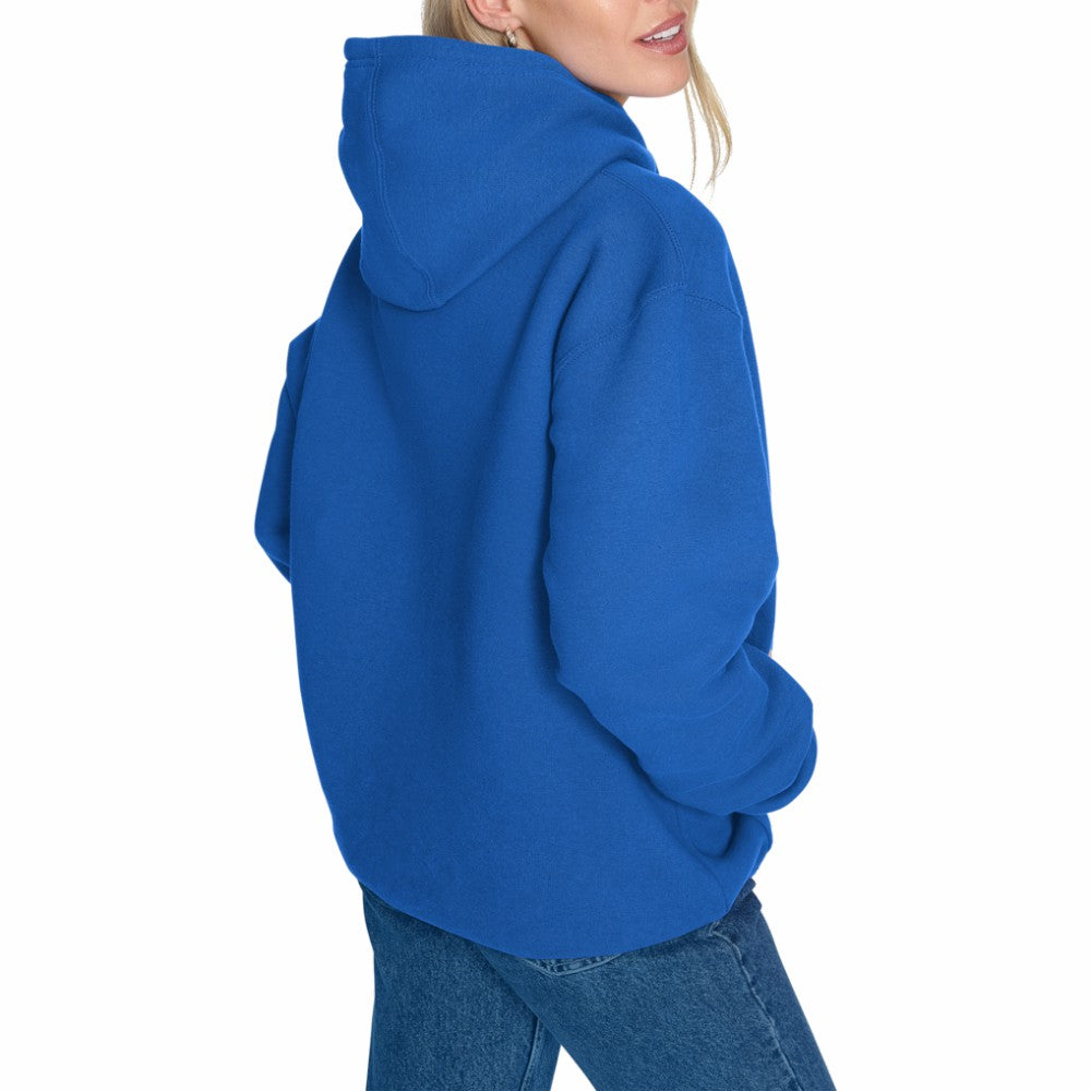 Kansas City Royals Starter Women's Lace Team Lockup Fleece Hoodie Royal
