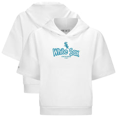 Chicago White Sox Levelwear Women's Amber Short Sleeve Cornerstone Hoodie White