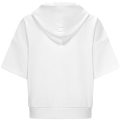 Los Angeles Angels Levelwear Women's Amber Short Sleeve Cornerstone Hoodie White