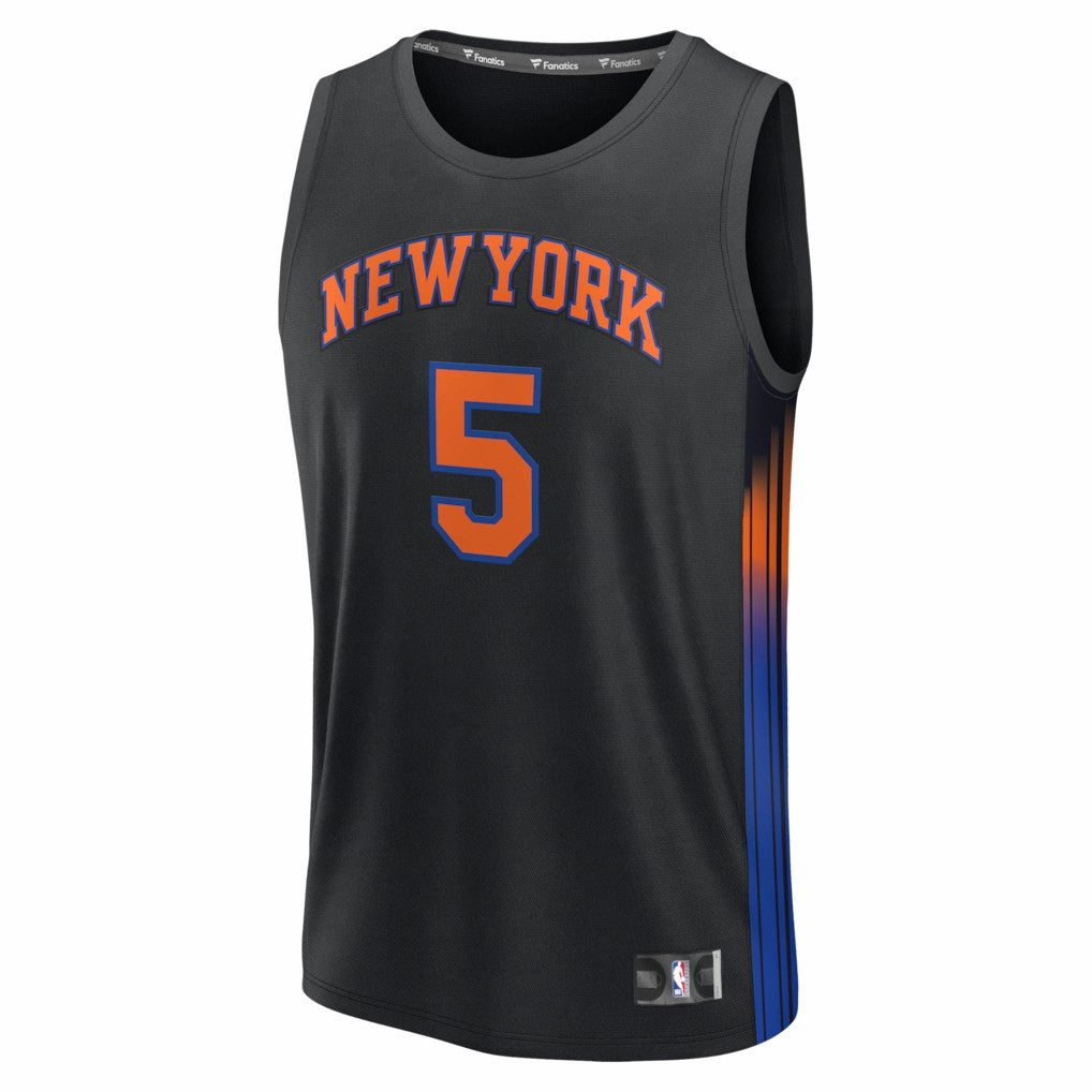 Jose Alvarado New York Knicks Fast Break Replica Jersey - Black - Statement Edition
