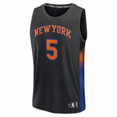 Jose Alvarado New York Knicks Fast Break Replica Jersey - Black - Statement Edition
