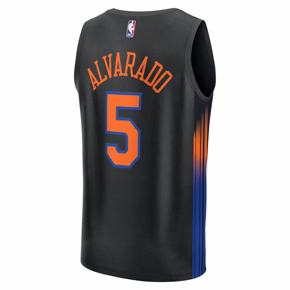 Jose Alvarado New York Knicks Fast Break Replica Jersey - Black - Statement Edition
