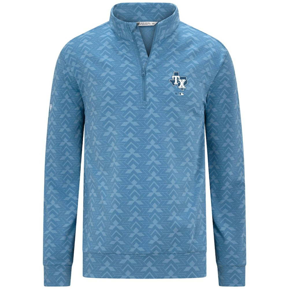 Texas Rangers Levelwear Chameleon Quarter-Zip Pullover Blue