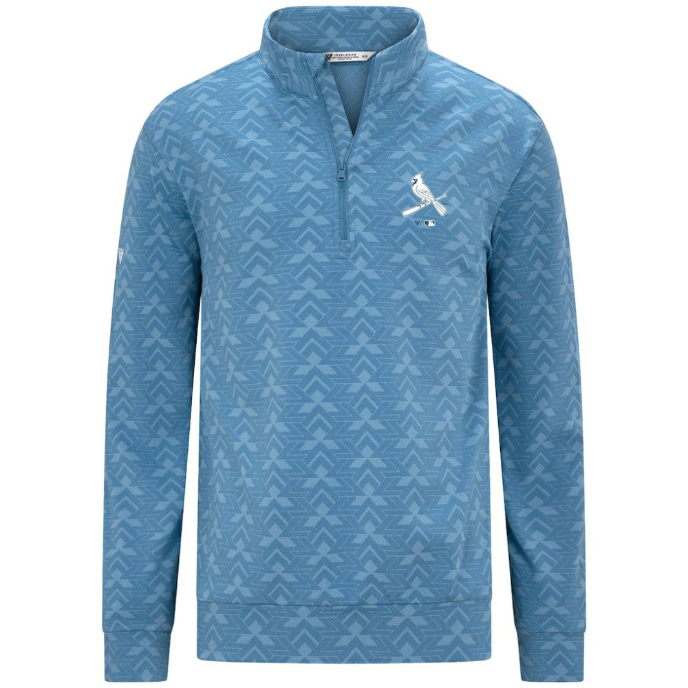 St. Louis Cardinals Levelwear Chameleon Quarter-Zip Pullover Blue