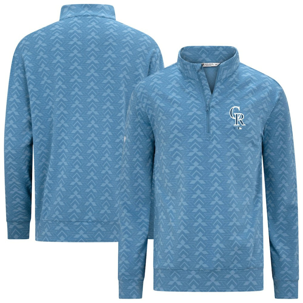 Colorado Rockies Levelwear Chameleon Quarter-Zip Pullover Blue