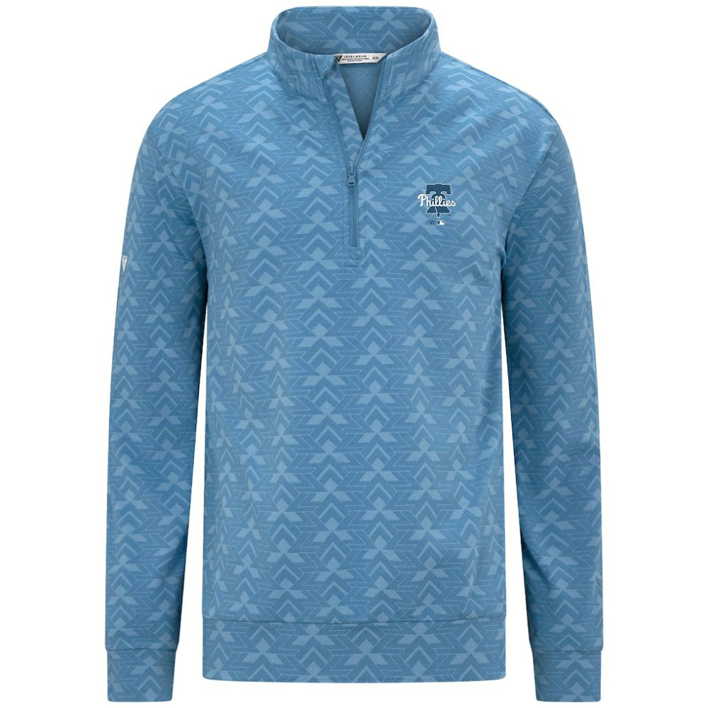 Philadelphia Phillies Levelwear Chameleon Quarter-Zip Pullover Blue