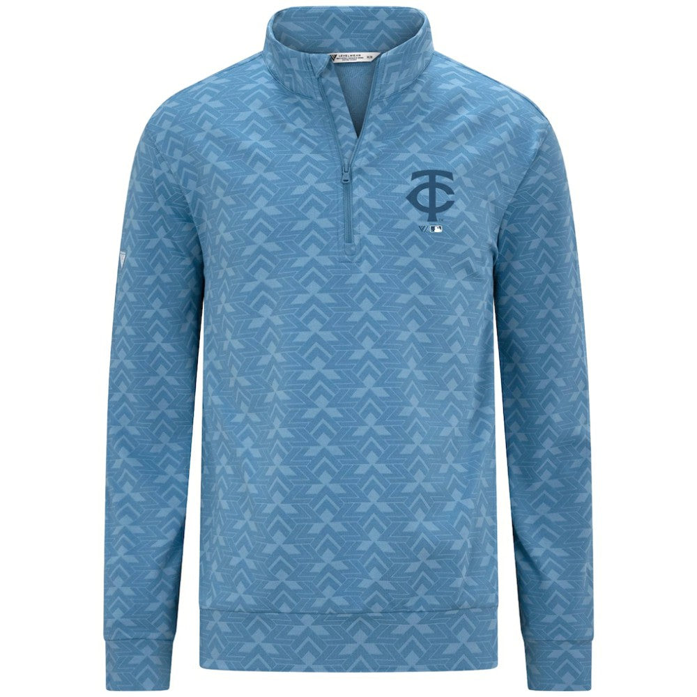 Minnesota Twins Levelwear Chameleon Quarter-Zip Pullover Blue