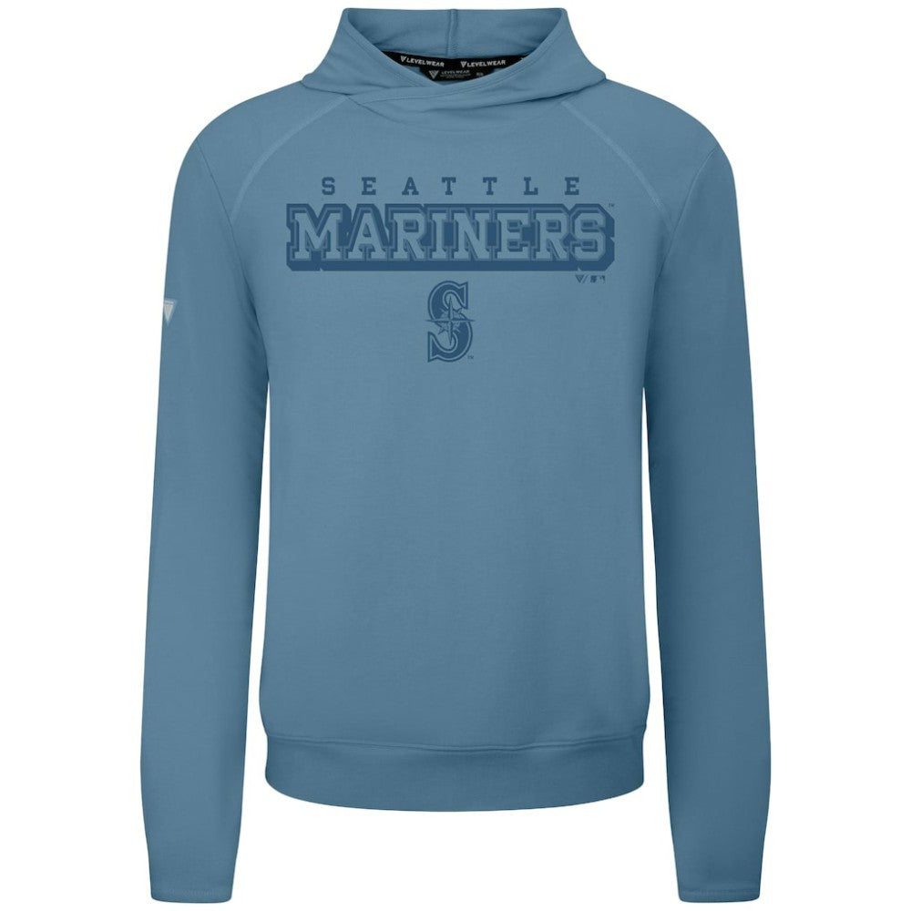 Seattle Mariners Levelwear Mandate Tri-Blend Hoodie Blue
