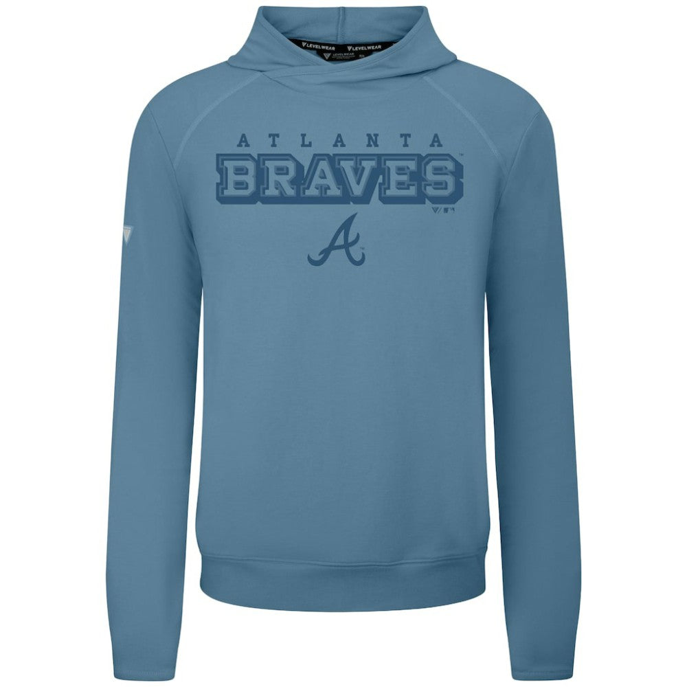 Atlanta Braves Levelwear Mandate Tri-Blend Hoodie Blue