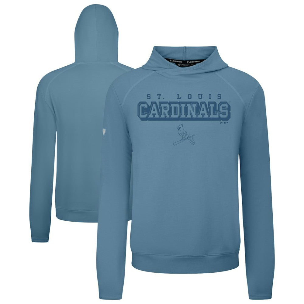 St. Louis Cardinals Levelwear Mandate Tri-Blend Hoodie Blue