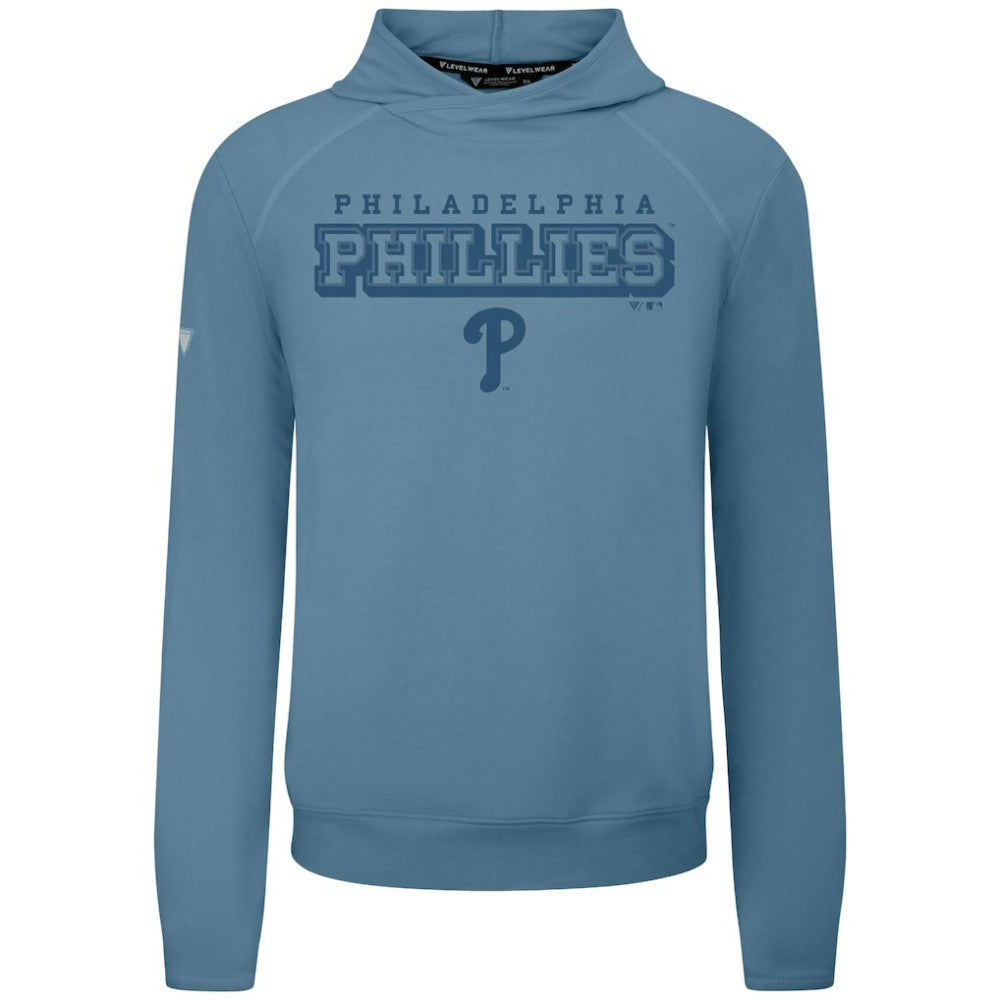 Philadelphia Phillies Levelwear Mandate Tri-Blend Hoodie Blue