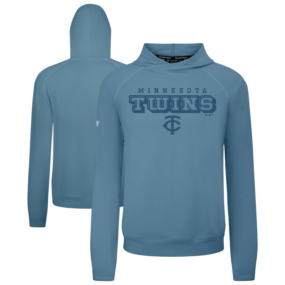 Minnesota Twins Levelwear Mandate Tri-Blend Hoodie Blue