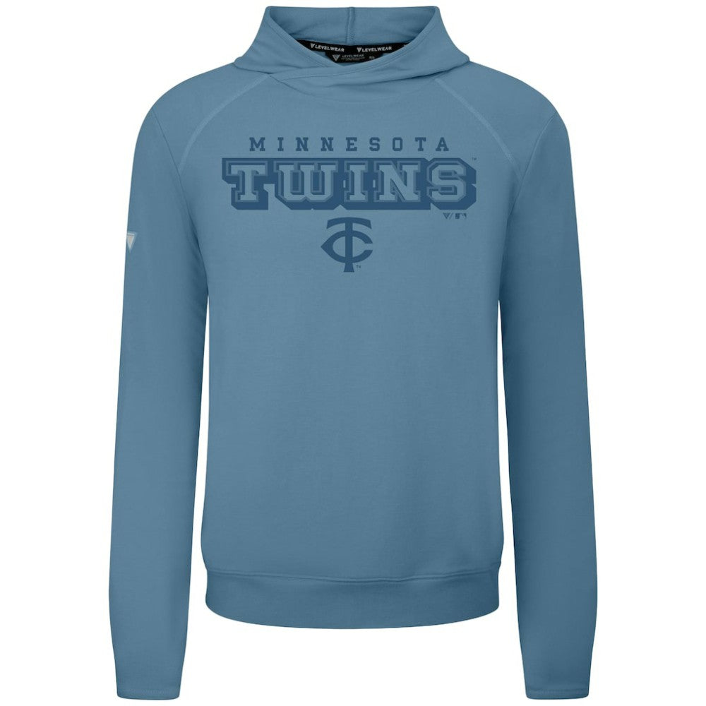 Minnesota Twins Levelwear Mandate Tri-Blend Hoodie Blue