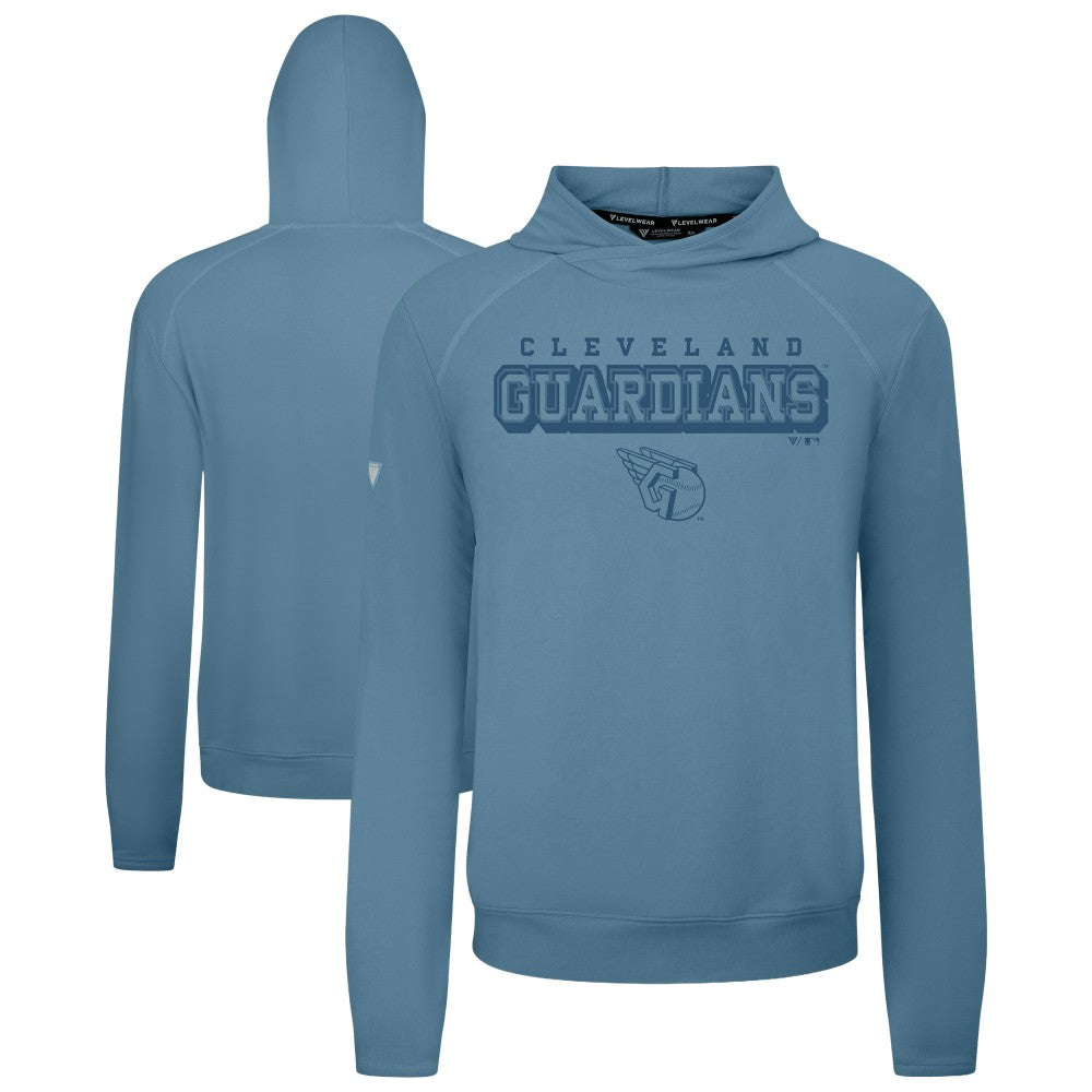 Cleveland Guardians Levelwear Mandate Tri-Blend Hoodie Blue