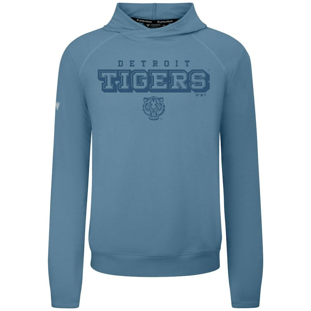 Detroit Tigers Levelwear Mandate Tri-Blend Hoodie Blue