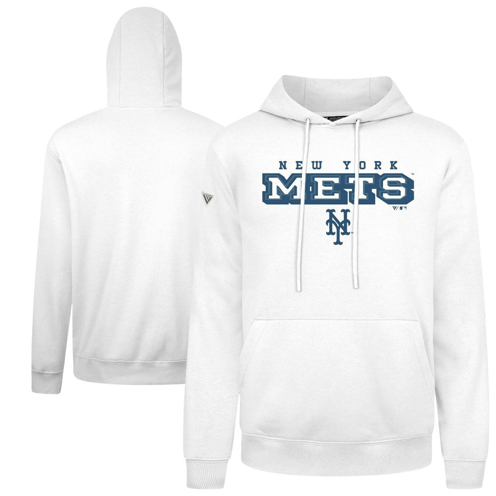 New York Mets Levelwear Podium Hoodie White