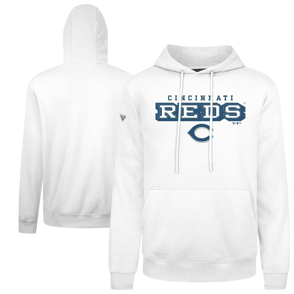 Cincinnati Reds Levelwear Podium Hoodie White