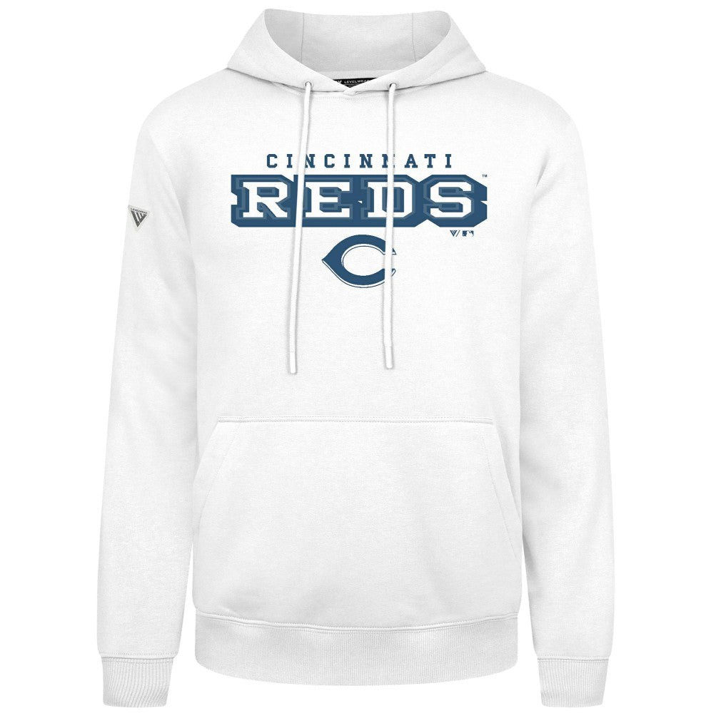 Cincinnati Reds Levelwear Podium Hoodie White