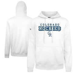 Colorado Rockies Levelwear Podium Hoodie White
