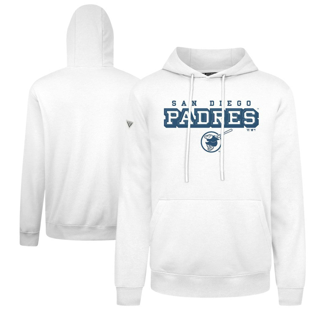 San Diego Padres Levelwear Podium Hoodie White