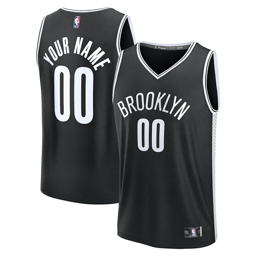 Brooklyn Nets Fast Break Custom Jersey - Icon Edition - Black