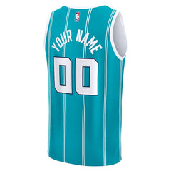 Charlotte Hornets Fast Break Custom Jersey - Icon Edition - Teal