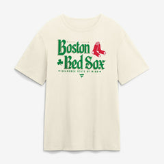 Boston Red Sox Shamrock State Of Mind T-Shirt Cream
