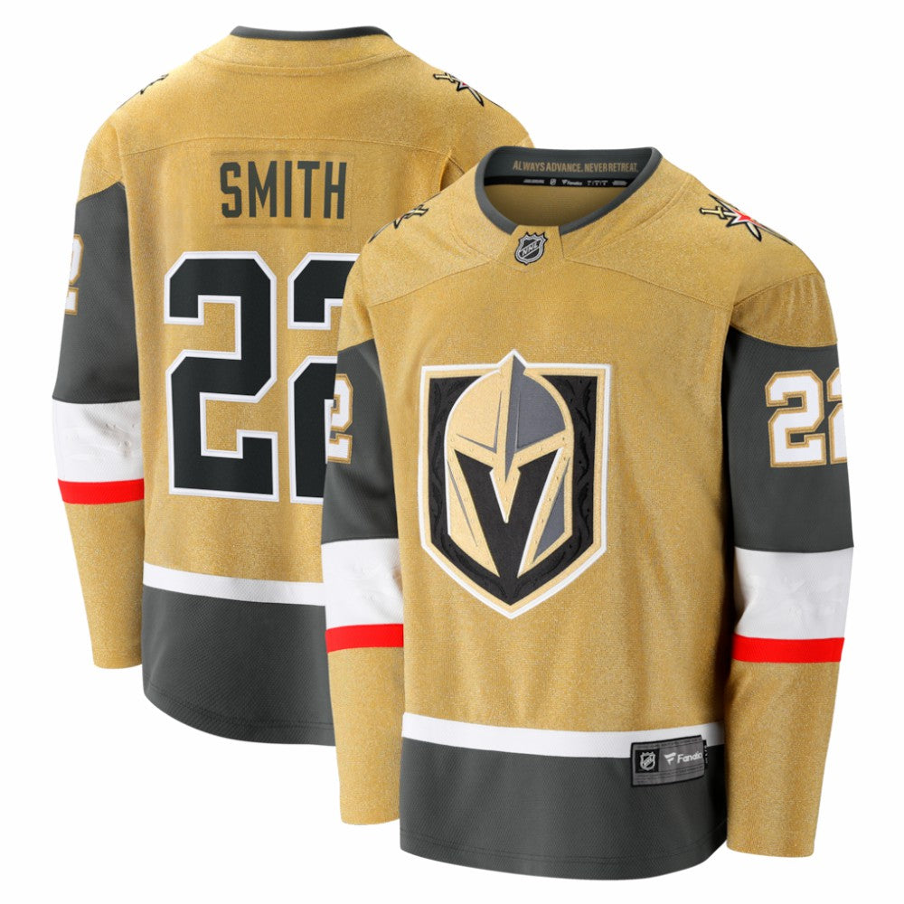 Cole Smith Vegas Golden Knights Fanatics Home Breakaway Jersey Gold