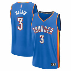 Jared McCain Oklahoma City Thunder Fast Break Replica Jersey - Icon Edition - Blue