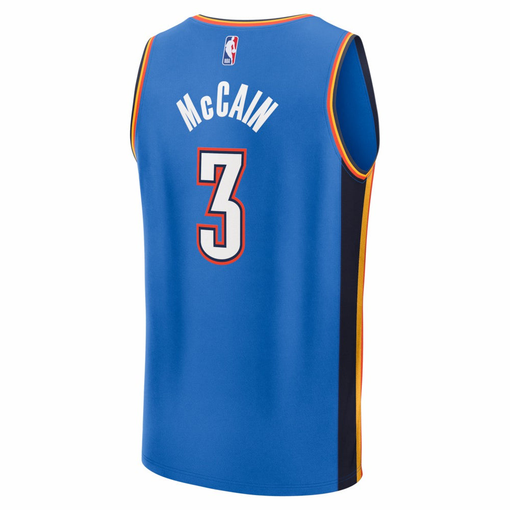 Jared McCain Oklahoma City Thunder Fast Break Replica Jersey - Icon Edition - Blue