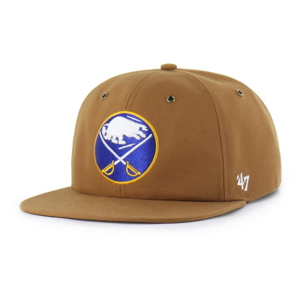 Buffalo Sabres Carhartt x '47 Captain Snapback Hat Tan