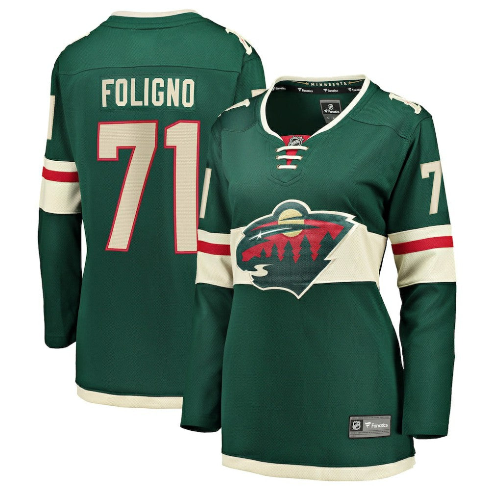 Nick Foligno Minnesota Wild Fanatics Women's Home Breakaway Jersey Green