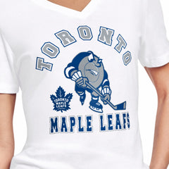 Toronto Maple Leafs Starter Women's Tough Puck T-Shirt White