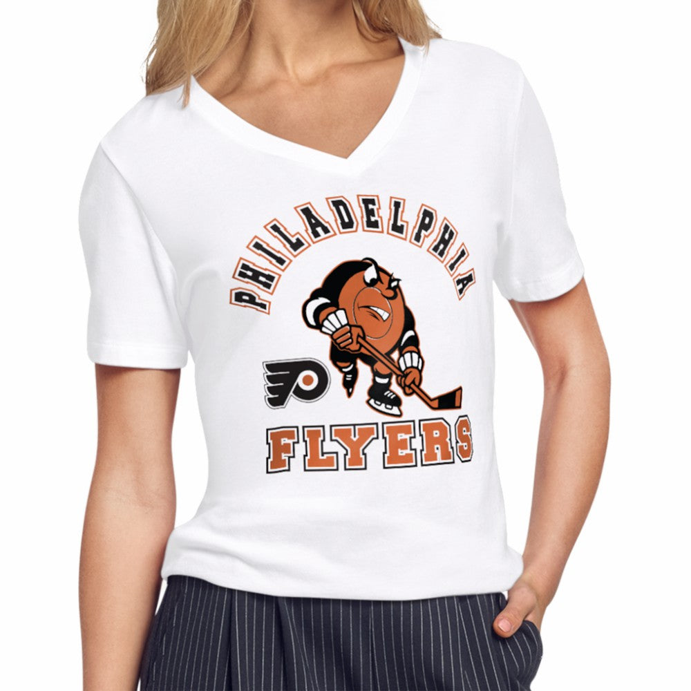 Philadelphia Flyers Starter Women's Tough Puck T-Shirt White