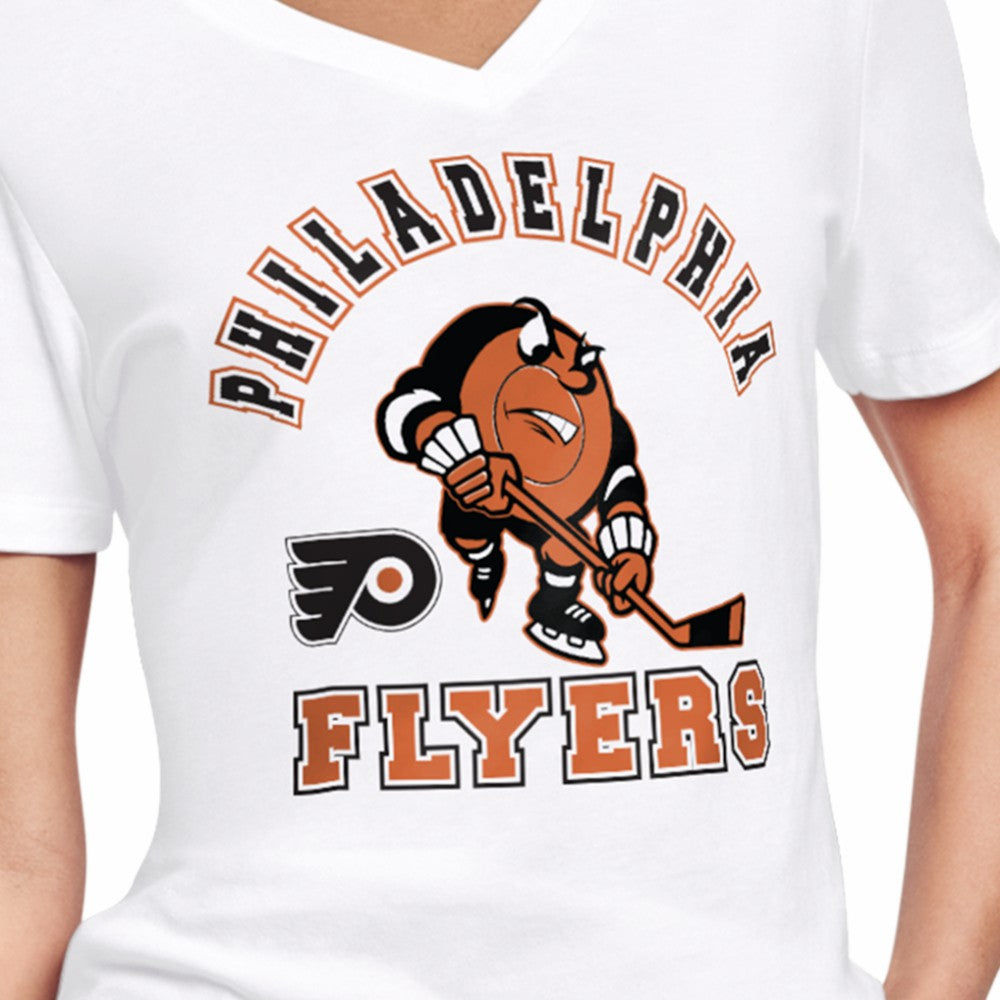 Philadelphia Flyers Starter Women's Tough Puck T-Shirt White