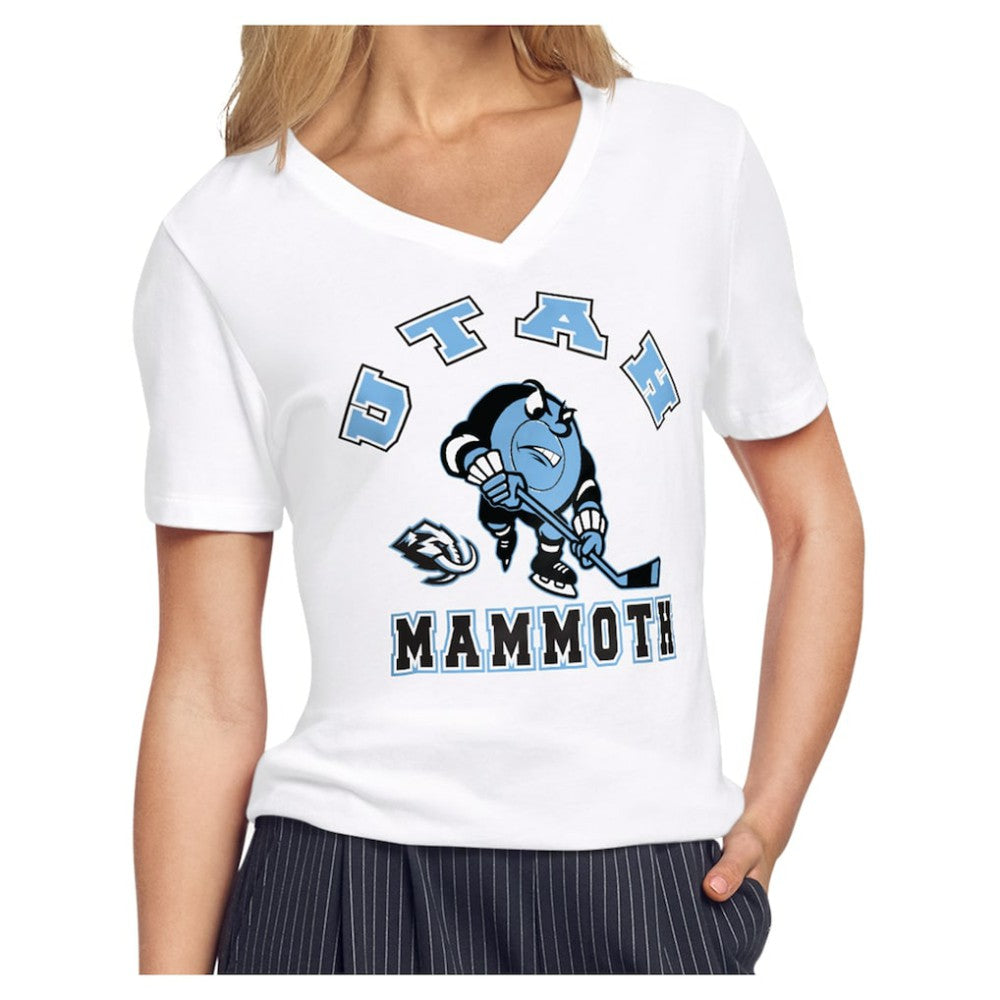 Utah Mammoth Starter Women's Tough Puck T-Shirt White