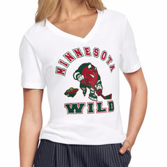 Minnesota Wild Starter Women's Tough Puck T-Shirt White