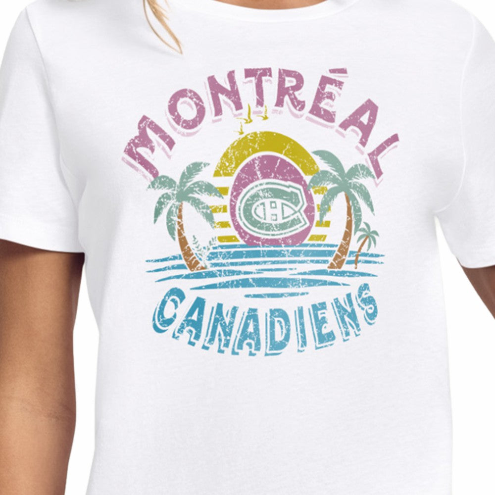 Montreal Canadiens Starter Women's Tonal Beach T-Shirt White