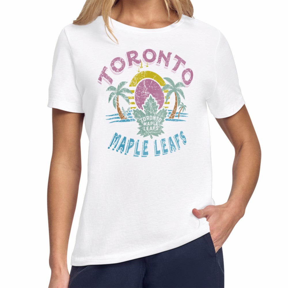 Toronto Maple Leafs Starter Women's Tonal Beach T-Shirt White
