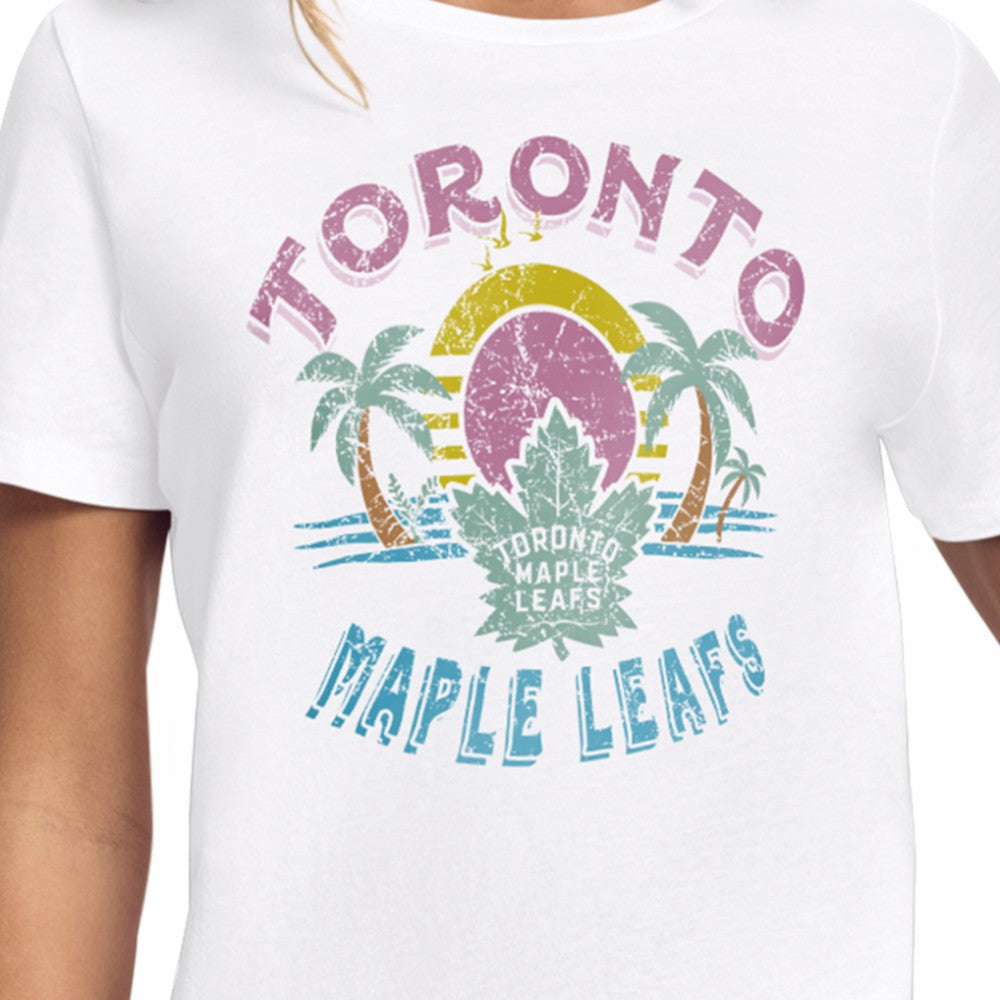 Toronto Maple Leafs Starter Women's Tonal Beach T-Shirt White