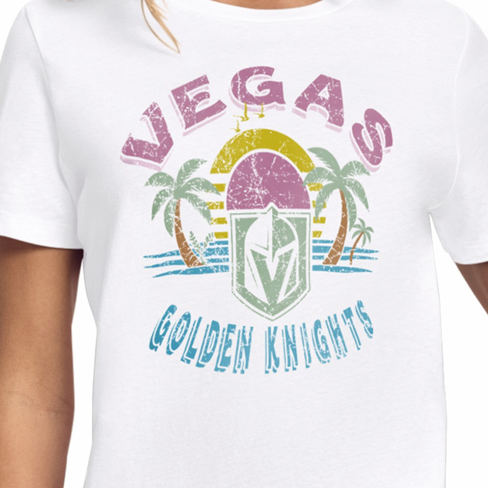 Vegas Golden Knights Starter Women's Tonal Beach T-Shirt White