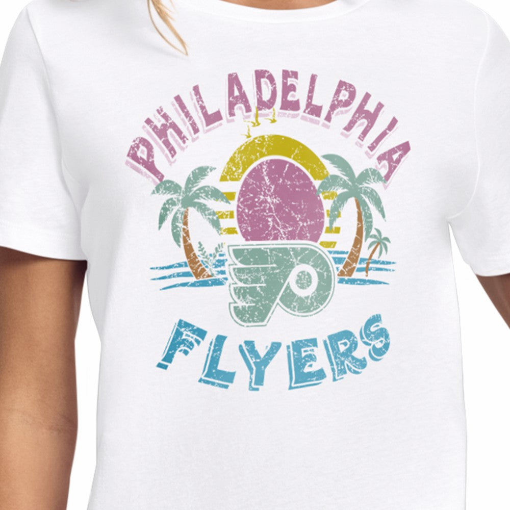 Philadelphia Flyers Starter Women's Tonal Beach T-Shirt White